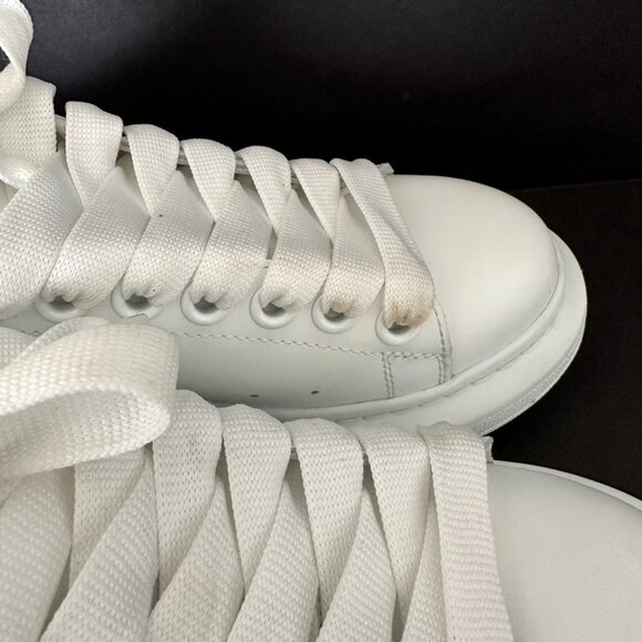 Alexander McQueen Oversized Leopard Print Back Sneakers Size 36 - Picture 10 of 13